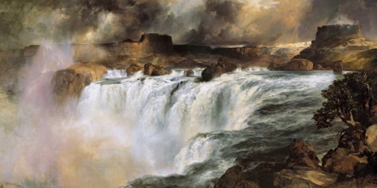 Shoshone Falls on the Snake River Poster Print by Thomas Moran - Item # VARPDX133229